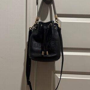 Marc Jacobs Black Crossbody Bucket Bag